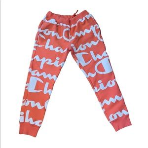 Champion reverse weave Spellout sweatpants.  Size large